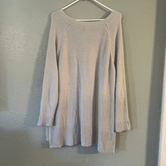 Lane Bryant Women’s Grey Knit Oversized Sweater 18/20 Soft Warm Feminine Cozy - Picture 6 of 8
